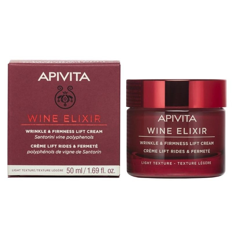 APIVITA Wine Elixir  Αντιρυτιδική Κρέμα για Σύσφιξη & Lifting Ελαφριά Υφή 50ml