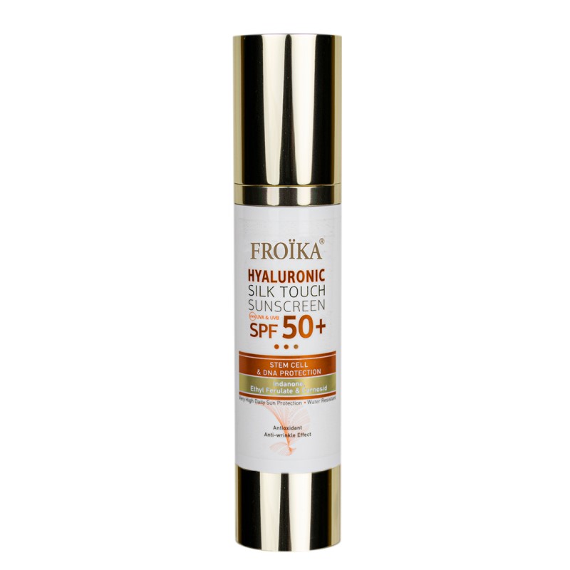 FROIKA Hyaluronic Silk Touch Sunscreen Αδιάβροχη Αντηλιακή Κρέμα Προσώπου SPF50 40ml