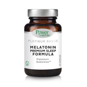 POWER OF NATURE Platinum Range Melatonin Premium Sleep Formula για τον Ύπνο 30 Κάψουλες