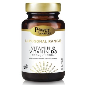 POWER HEALTH Liposomal Range Vitamin C/Vitamin D3 300/1000iu 30 Κάψουλες